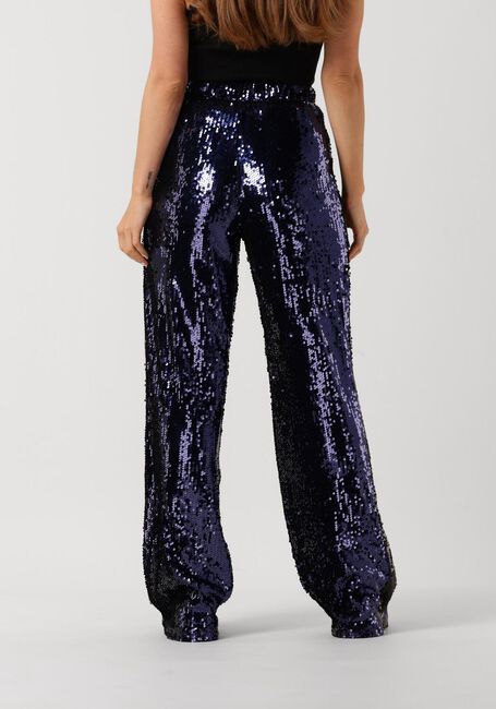 Blauwe COLOURFUL REBEL Pantalon EMY SEQUINS FLARE PANTS - large