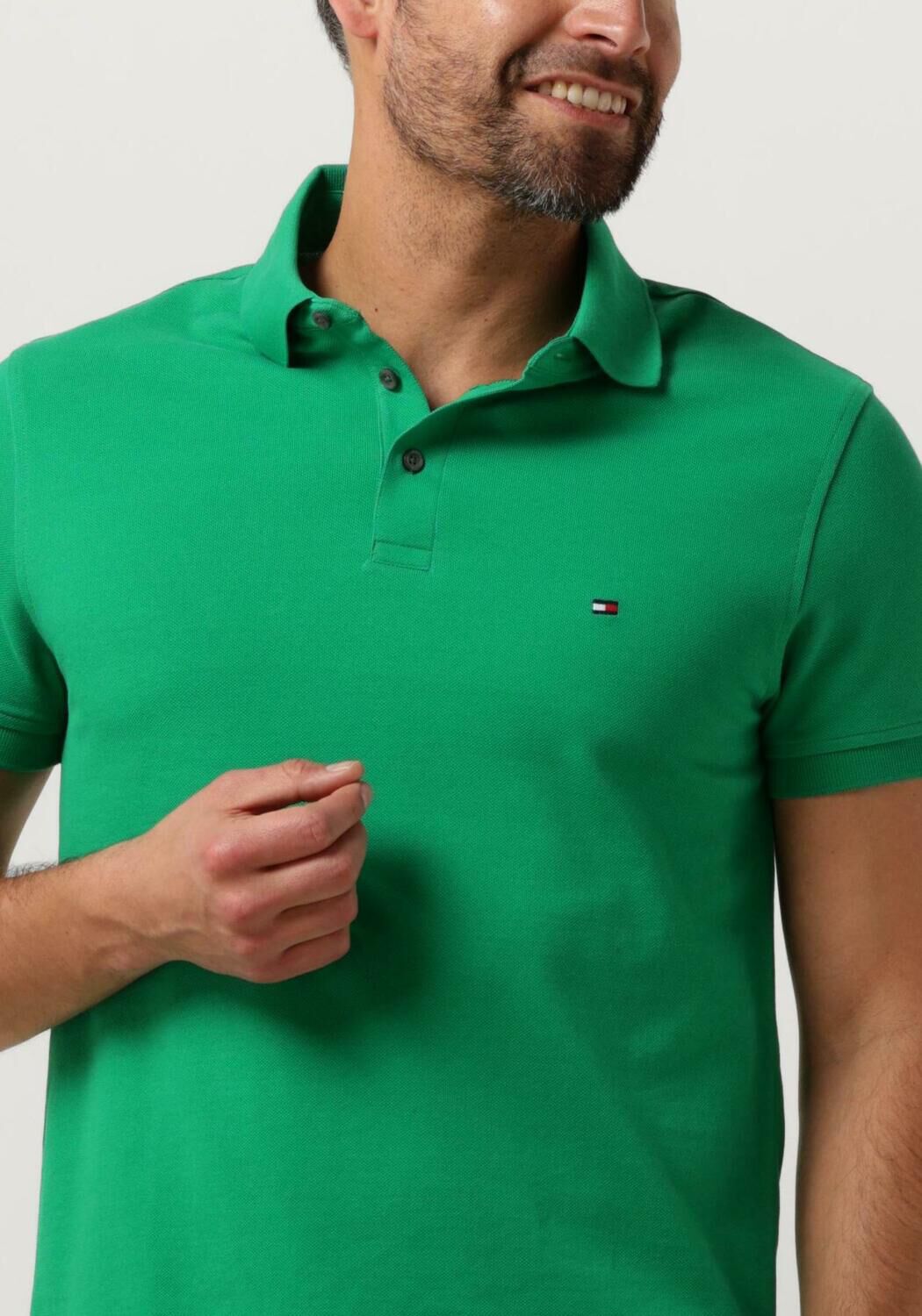 TOMMY HILFIGER Heren Polo's & T-shirts 1985 Slim Polo Groen