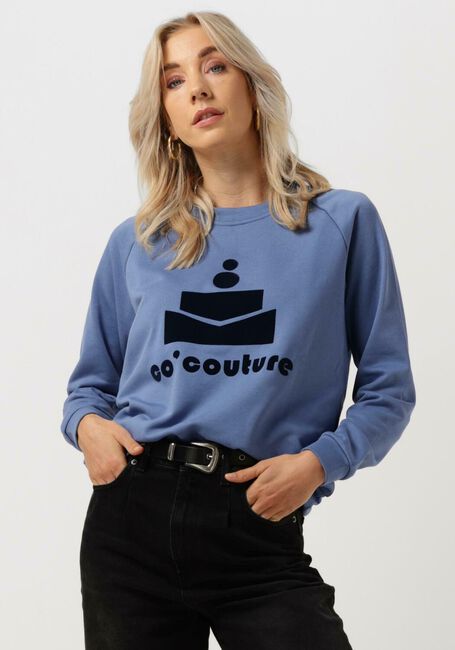Blauwe CO'COUTURE Trui NEW COCO FLOC SWEAT - large