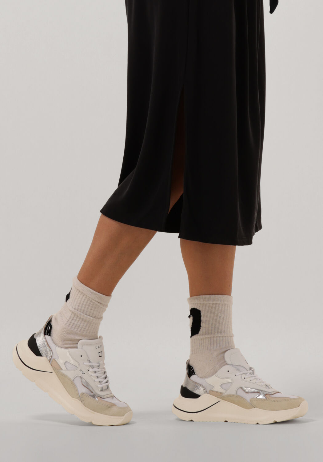 Witte D.A.T.E Lage sneakers FUGA DAMES - large