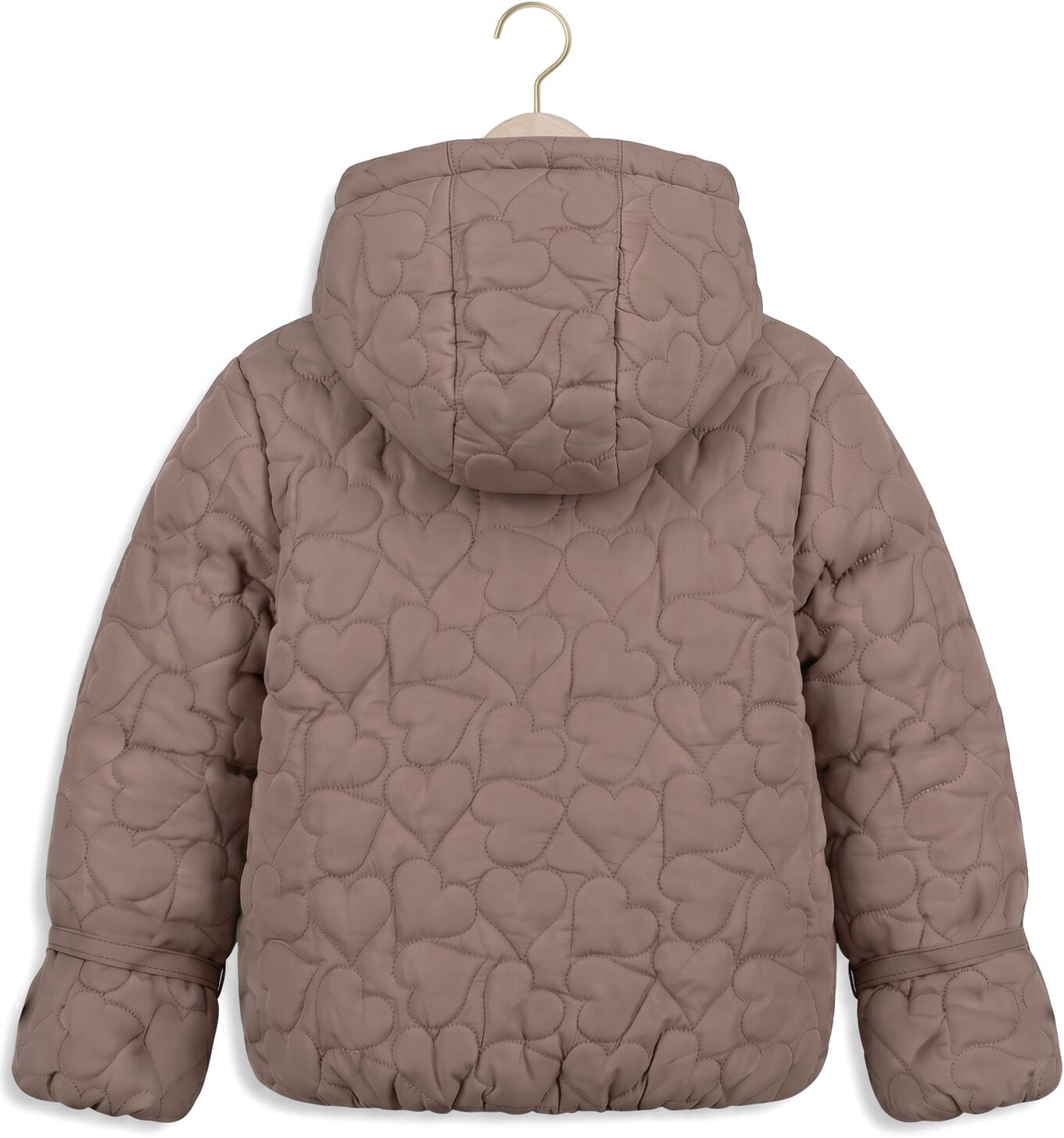 YOUR WISHES Meisjes Jassen Love Quilting Tie Puffer Coat Taupe