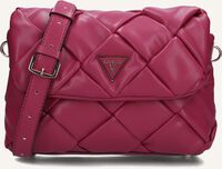 Roze GUESS Schoudertas ZAINA FLAP SHOULDERBAG Roze GUESS Schoudertas ZAINA FLAP SHOULDERBAG - medium