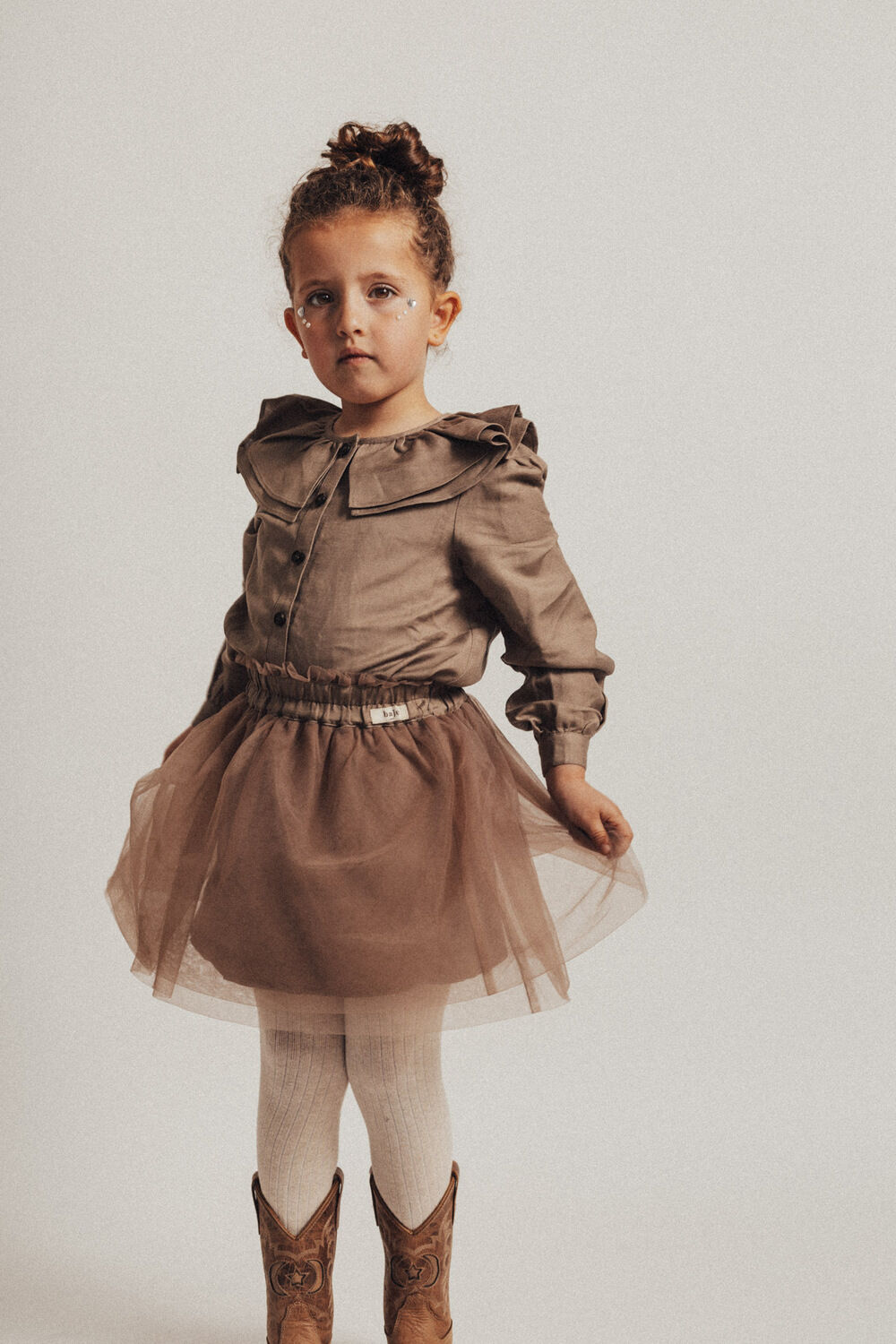 Taupe BAJE STUDIO Minirok SANDY - large