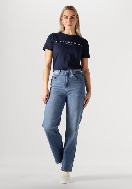 Donkerblauwe TOMMY HILFIGER T-shirt REG CORP LOGO - large