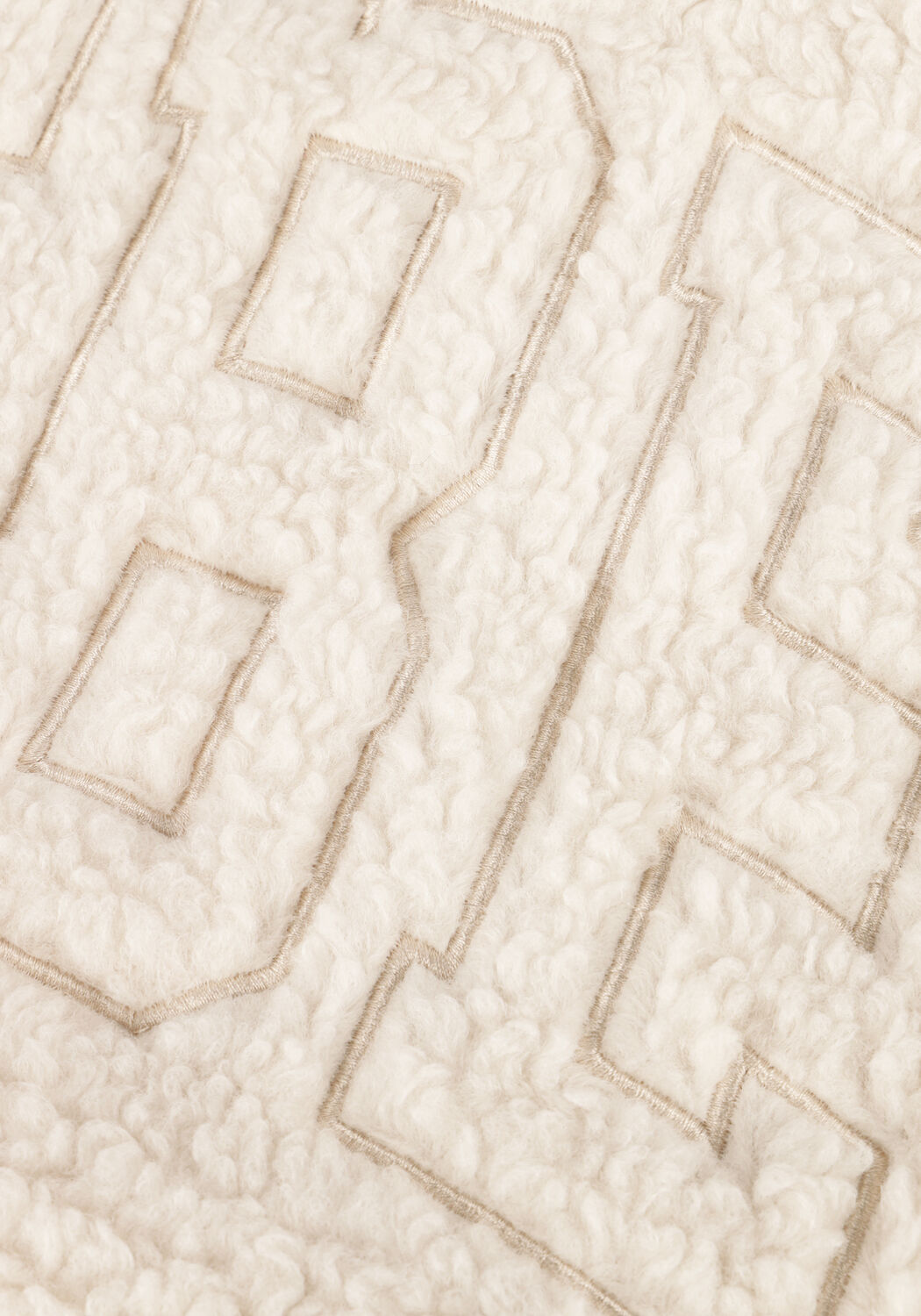 Ecru COLOURFUL REBEL Gilet YONI REBEL TEDDY GILET - large