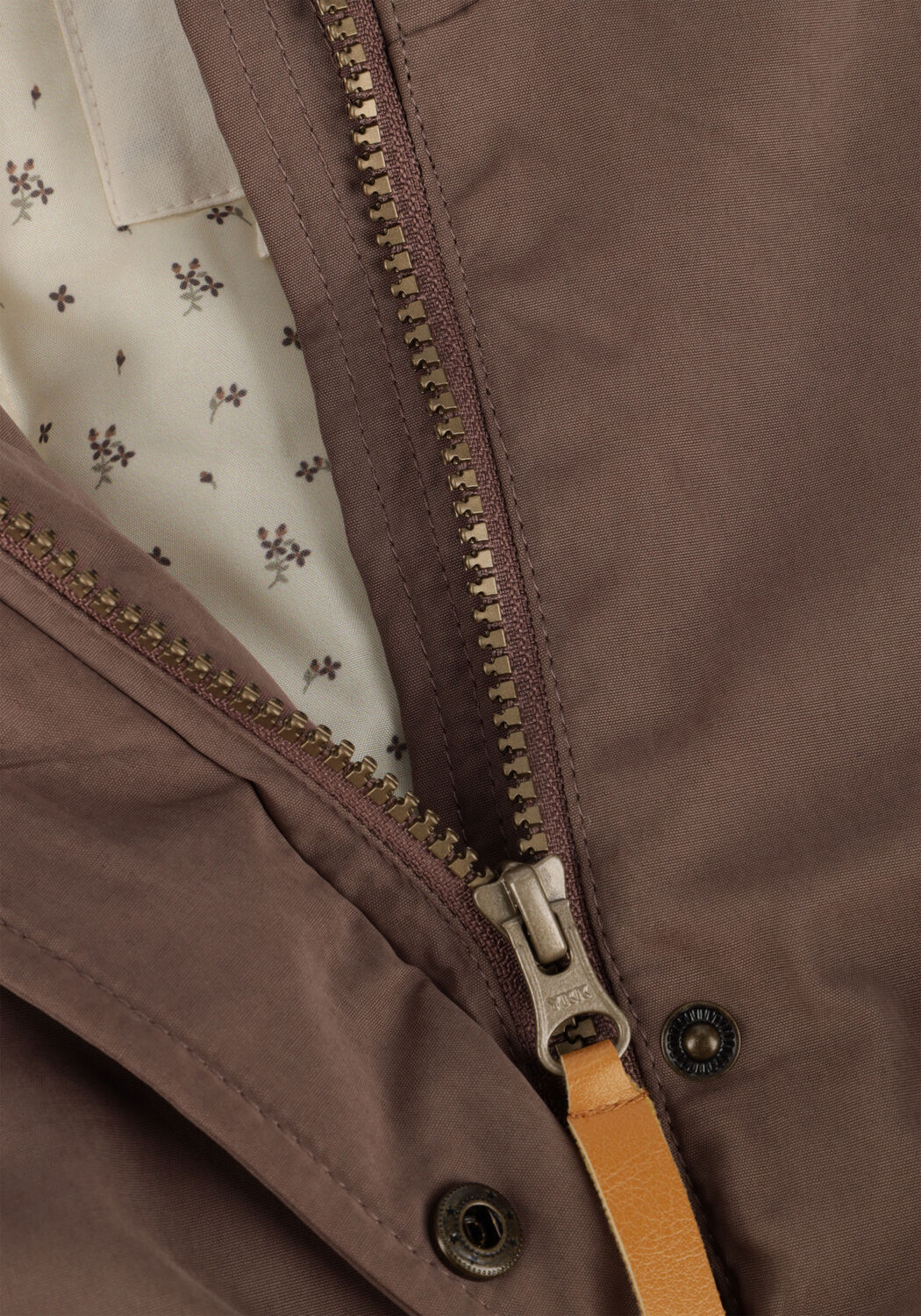 Bruine LIL' ATELIER Parka's NMFGERDA PADDED LONG JACKET FO LIL - large