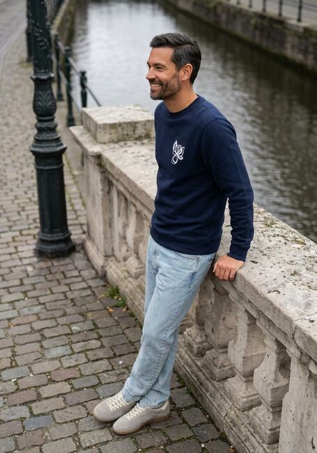 Donkerblauwe THE GOODPEOPLE Sweater LITO - large