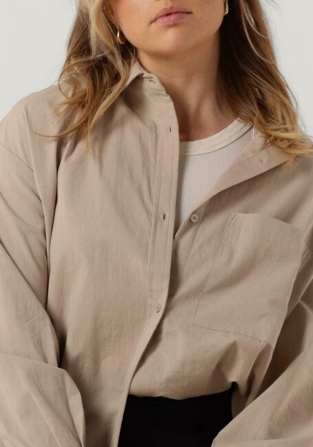 Beige ESMÉ STUDIOS Blouses RUBY LS SHIRT - GOTS - large