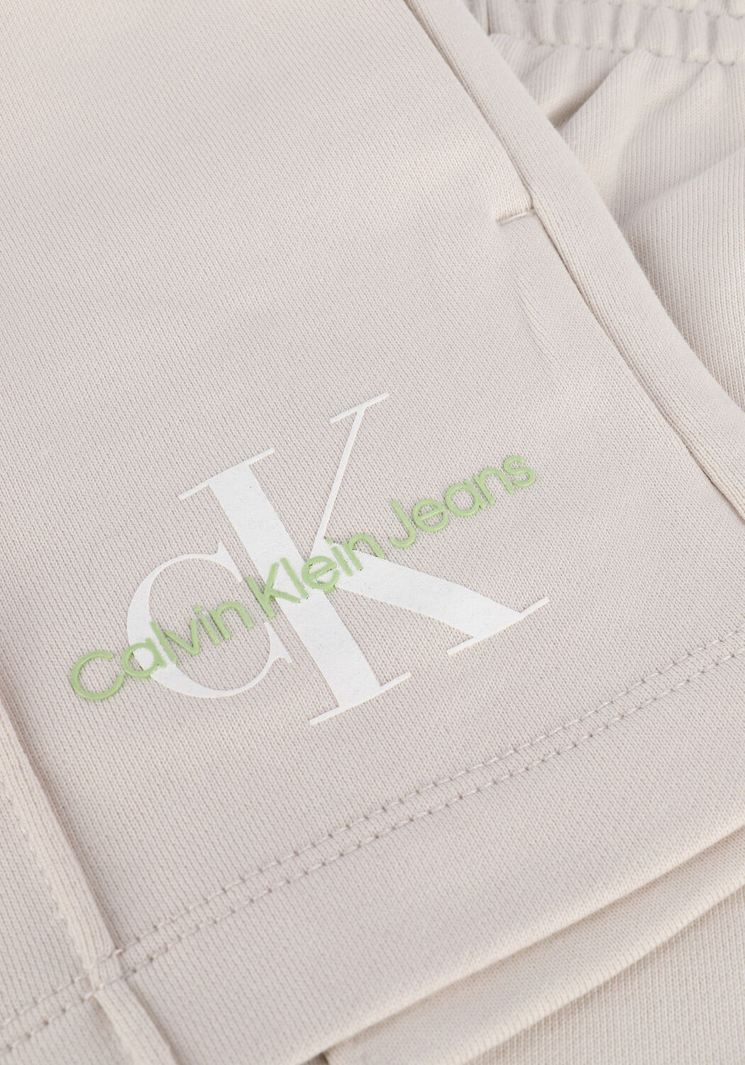 Gebroken wit CALVIN KLEIN Korte broek MONOGRAM LOGO SWEATSHORT - large
