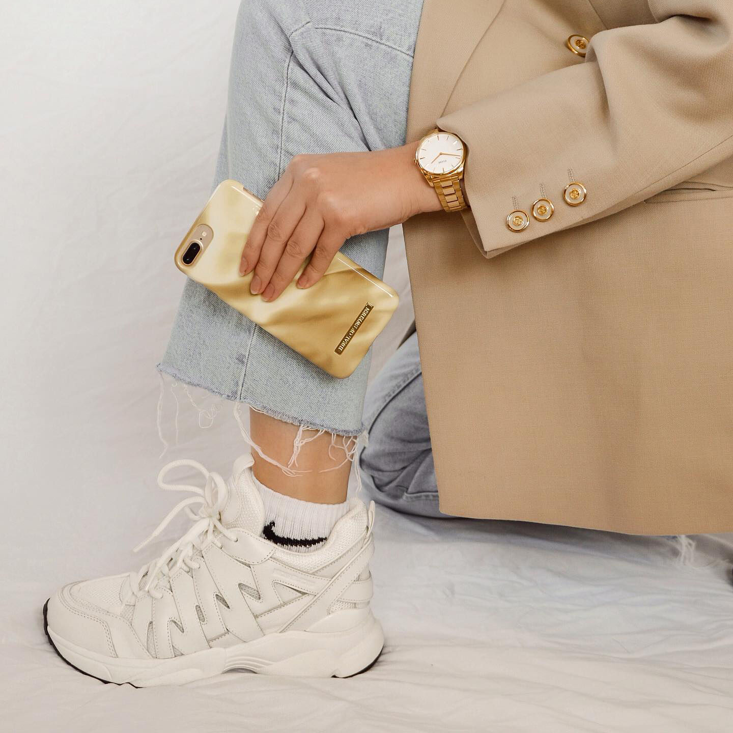 Witte MICHAEL KORS Hoge sneakers HERO TRAINER - large