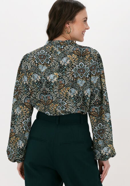 Witte SUMMUM Blouses TOP FLOWERS AND LEAVES - large