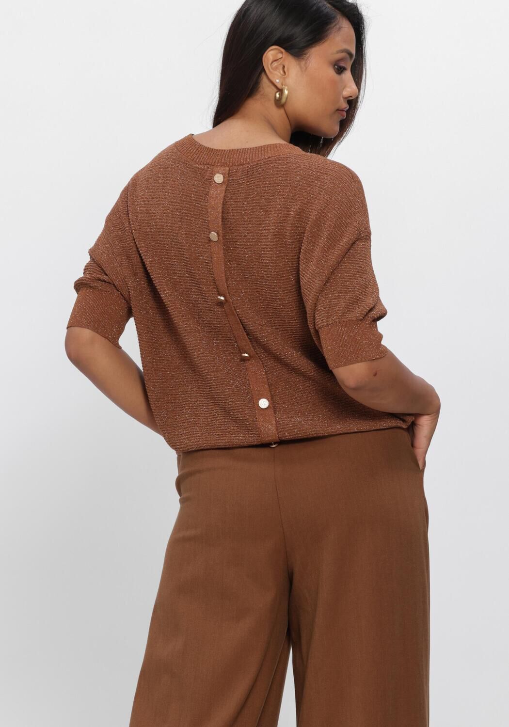 Bruine NUKUS Top KINTY TOP LUREX - large