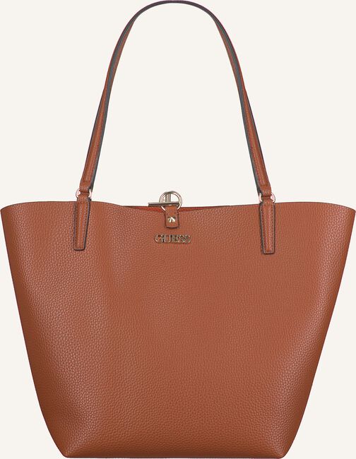 Cognac GUESS Handtas ALBY TOGGLE TOTE Cognac GUESS Handtas ALBY TOGGLE TOTE - large