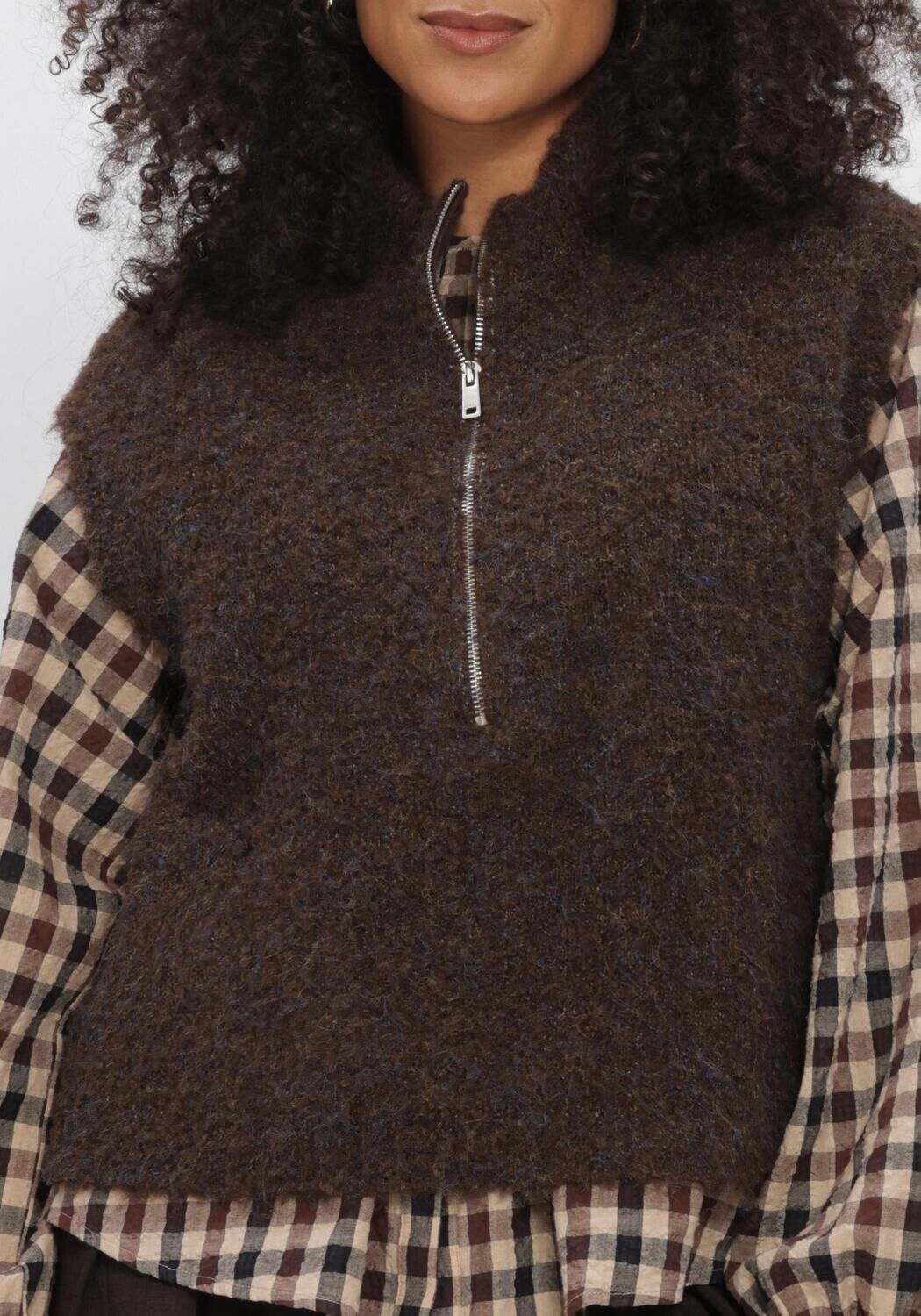 Bruine AIMEE THE LABEL Gilet LOIRAW6 WAISTCOAT - large