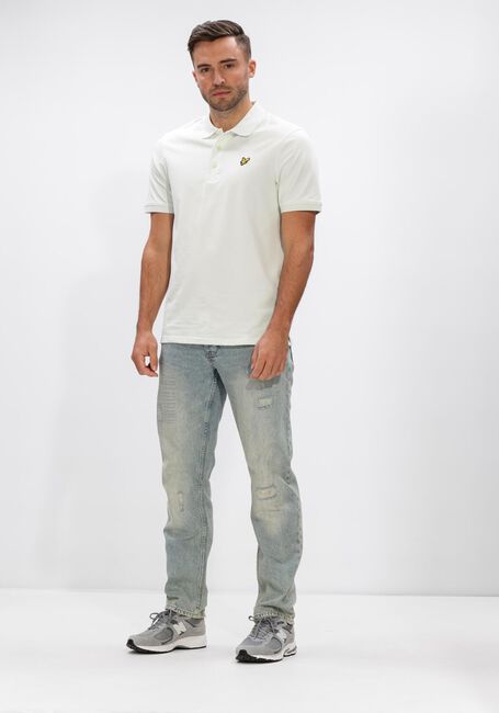 Lichtblauwe LYLE & SCOTT Polo PLAIN POLO SHIRT - large