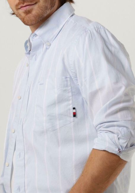 Blauwe TOMMY HILFIGER Casual overhemd OXFORD STRIPE RF SHIRT - large