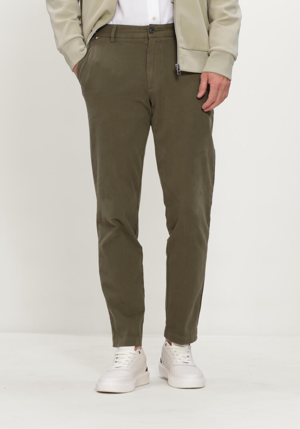 Khaki BOSS BLACK Lange broeken H-KAITON1 - large