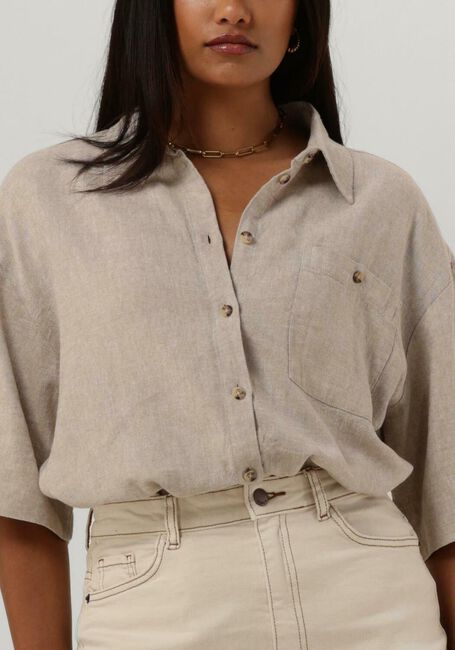 Zand MSCH COPENHAGEN Blouses MSCHGINIA WRAP SHIRT - large