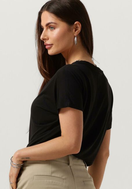 Zwarte MSCH COPENHAGEN T-shirt MSCHFENYA MODAL V NECK TEE - large