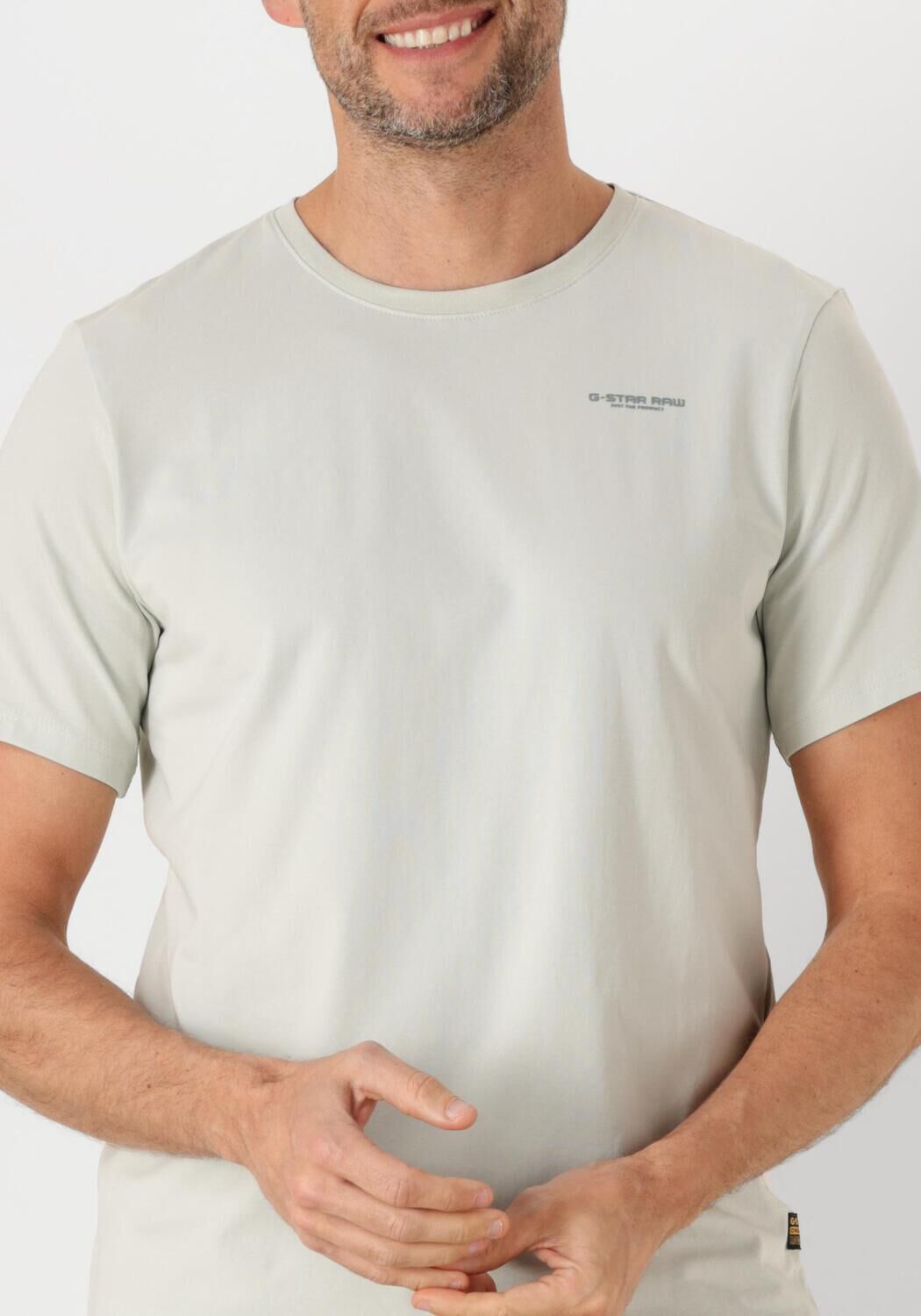 G-STAR RAW Heren Polo's & T-shirts Slim Base R T S s Ecru
