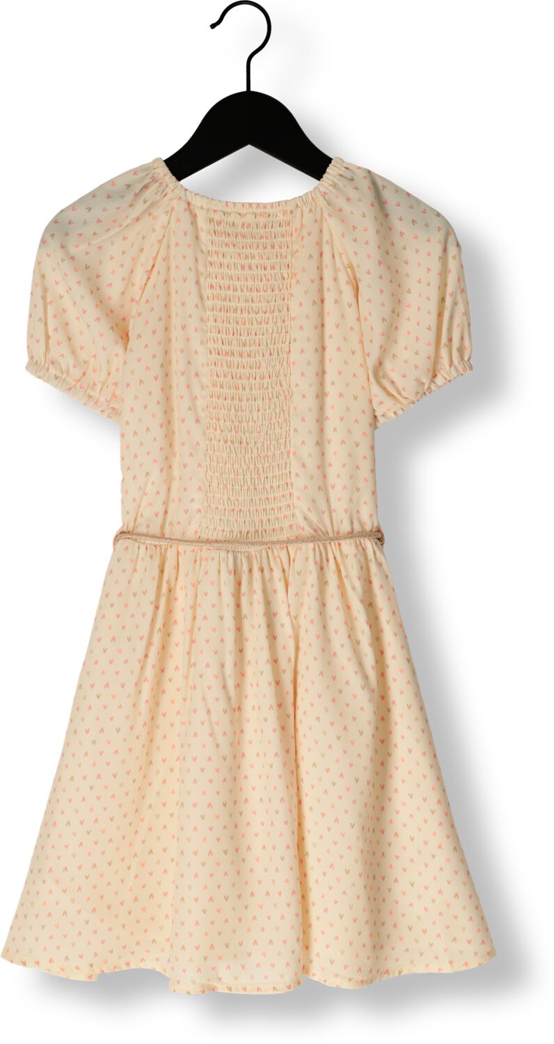 NONO Meisjes Jurken Moas Heart Dress Ecru