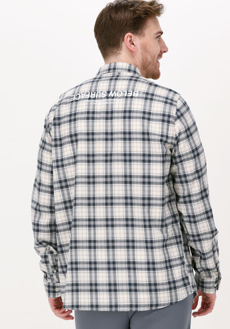 Beige BLS HAFNIA Casual overhemd BELOW SURFACE FLANNEL SHIRT - large