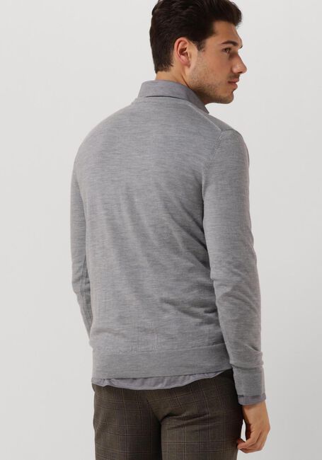 Lichtgrijze PROFUOMO Trui PULLOVER V-NECK - large