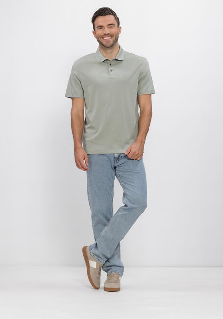 Groene CALVIN KLEIN Polo SS SUPIMA CHEST EMB POLO - large