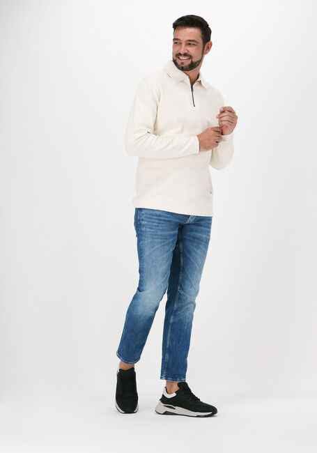 Gebroken wit SELECTED MEN Sweater SLHRELAXLEXTER LS POLO W - large