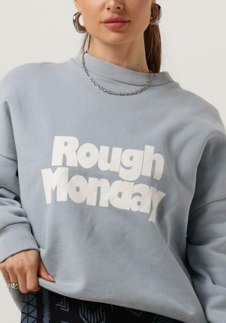 Lichtblauwe ROUGH STUDIOS Sweater ROUGH MONDAY SWEATER - large