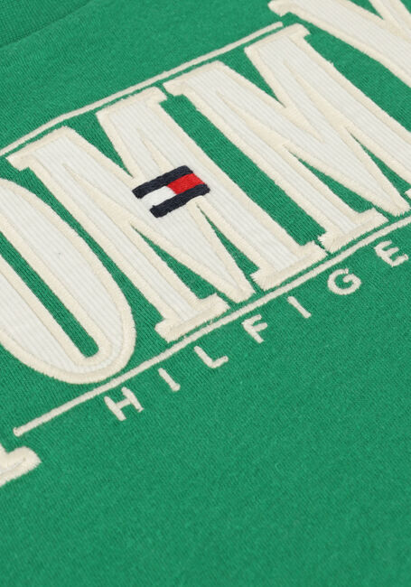 Groene TOMMY HILFIGER T-shirt CORD APPLIQUE TEE S/S Groene TOMMY HILFIGER T-shirt CORD APPLIQUE TEE S/S - large