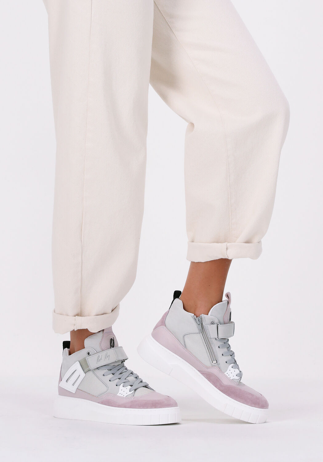 Paarse RED-RAG Hoge sneakers 71306 - large