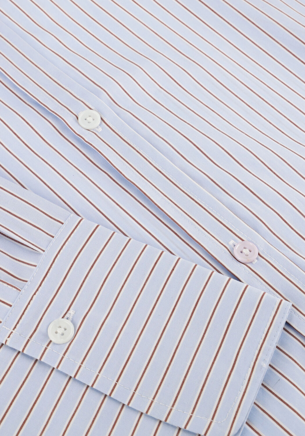 Lichtblauwe WITHBLACK Blouses WBLNOA LS STRIPED SHIRT - large