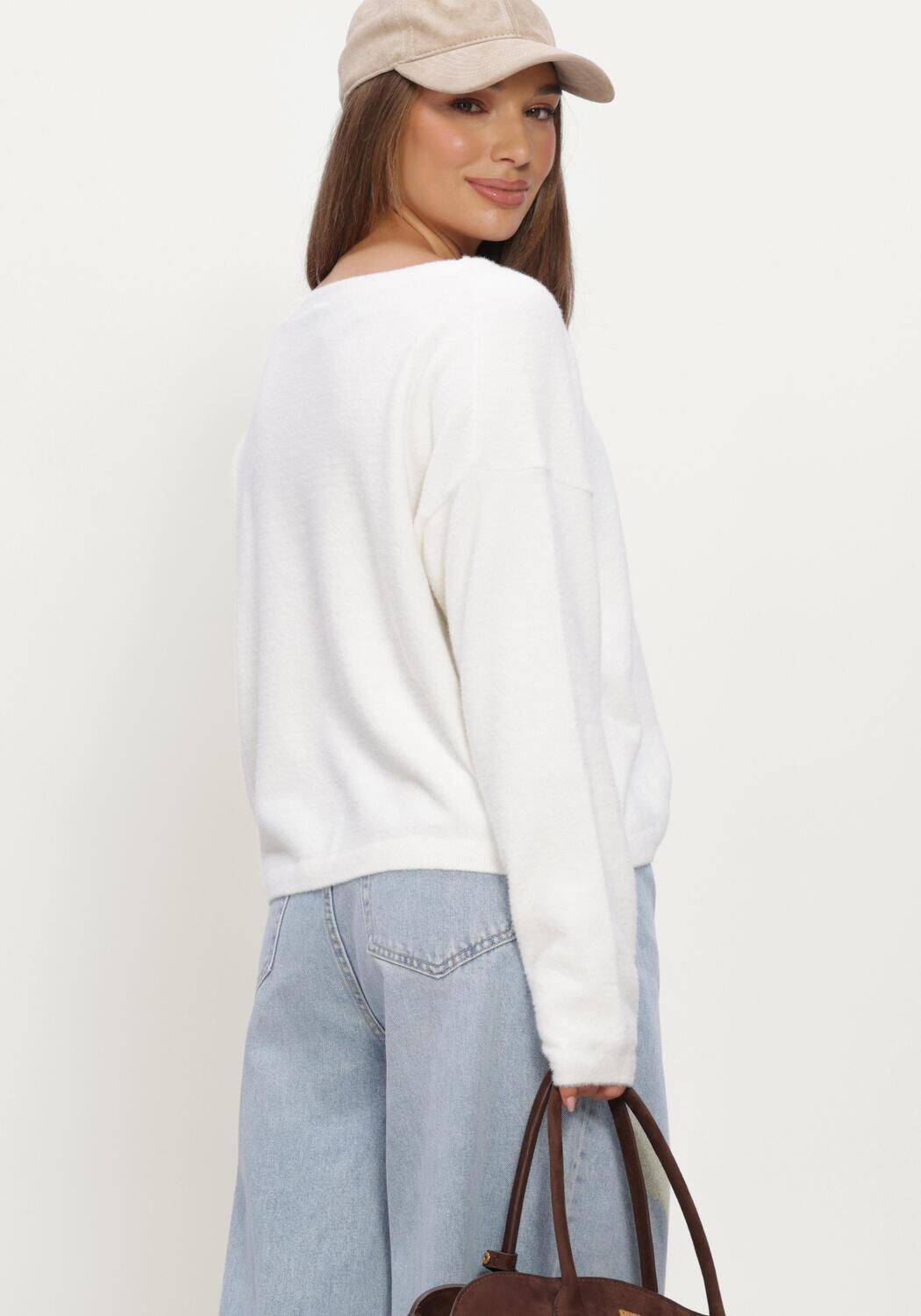 Witte CATWALK JUNKIE Trui SOFT KNIT - large