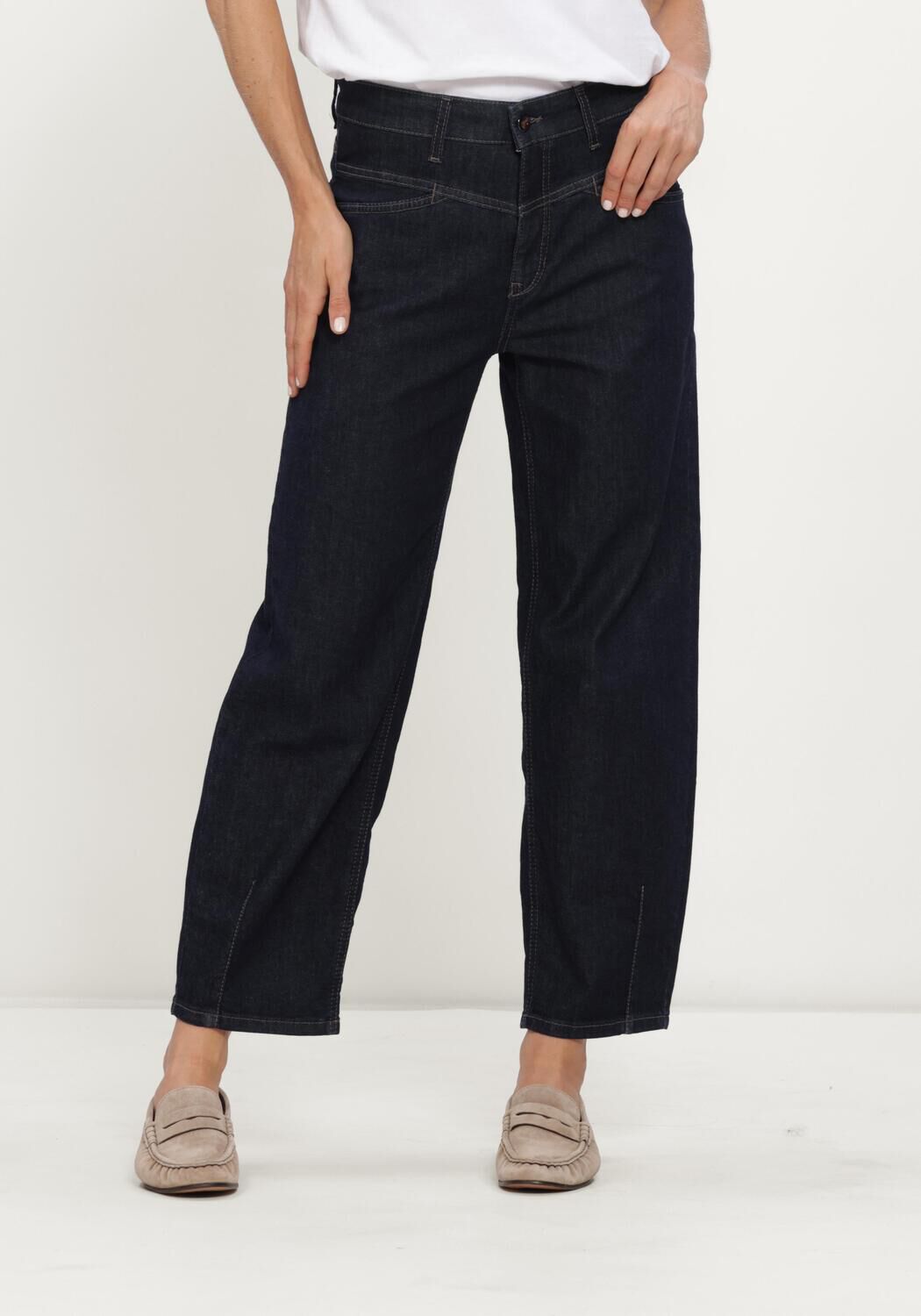 Blauwe CAMBIO Jeans ELIN DARK HR STRETCH BLUE DENIM - large