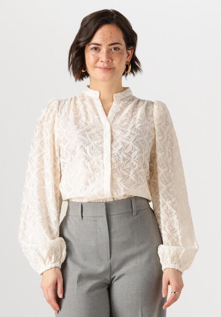 Gebroken wit NUKUS Blouses MALAGA BLOUSE EMBROIDERY - large