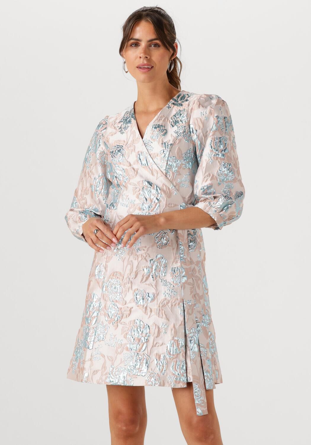 SELECTED FEMME Dames Jurken Slfdemmi-siv Ss Wrap Dress Lichtroze