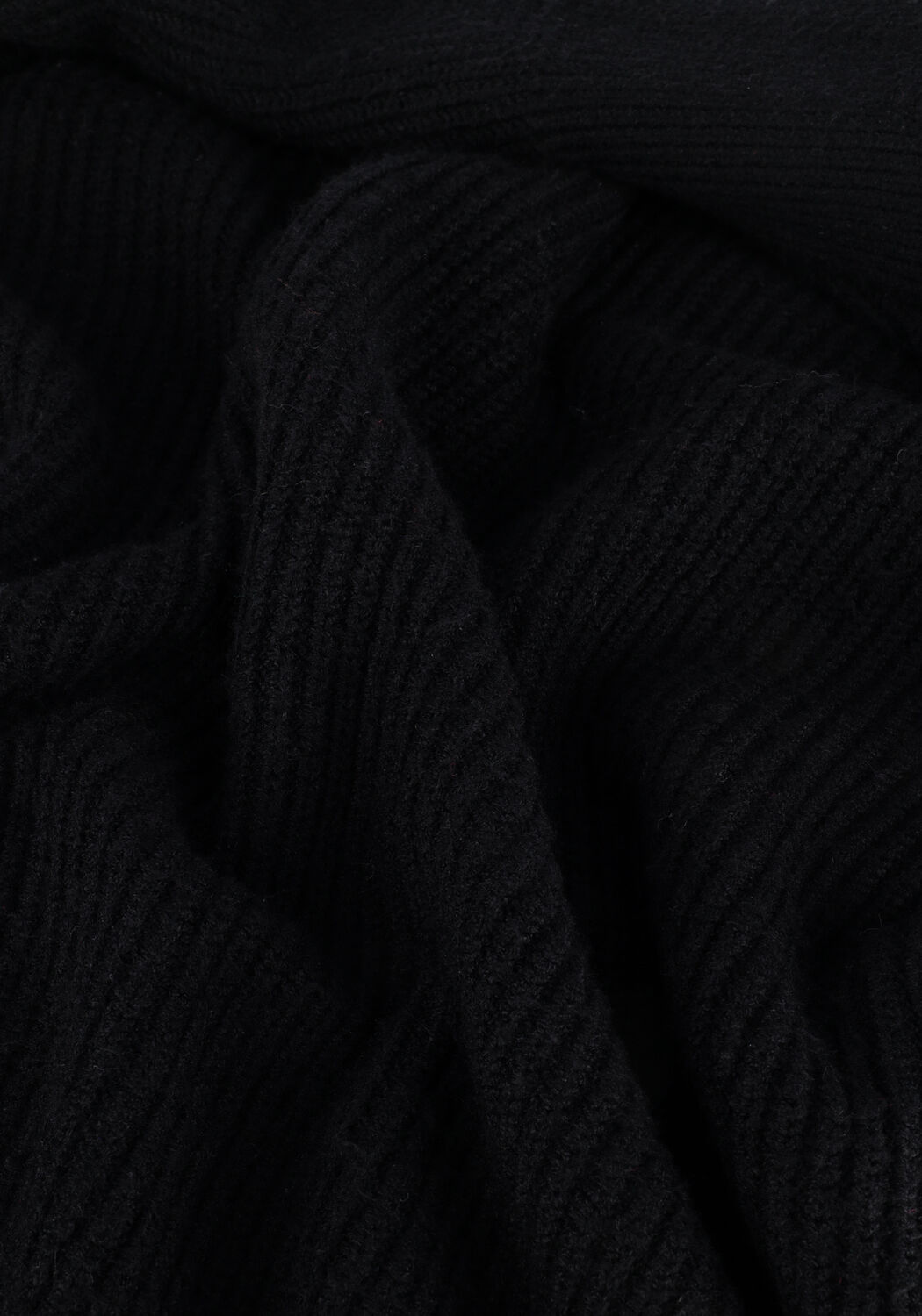 Zwarte OBJECT Trui MALENA L/S RUFFLE PULLOVER - large