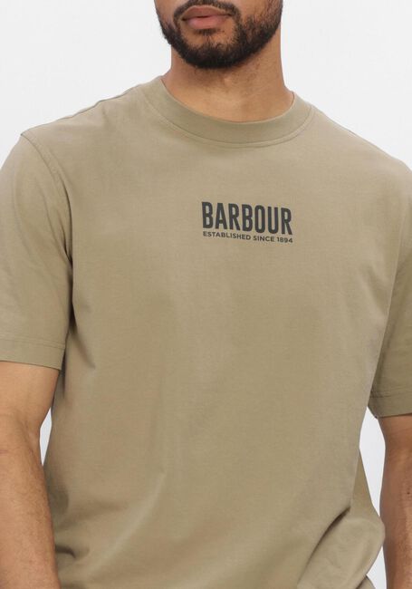 Groene BARBOUR T-shirt MORDEN RELAXED GRAPHIC T-SHIRT - large