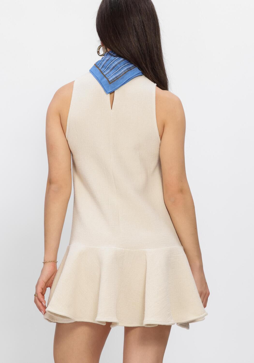 Beige EDITED Mini jurk ZAINAB DRESS - large