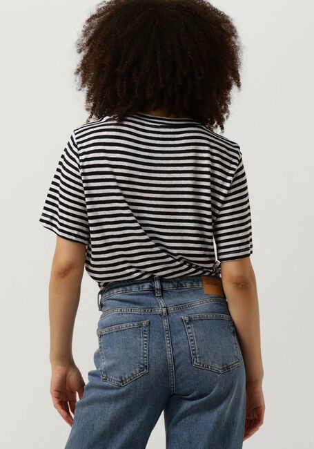 Zwarte MY ESSENTIAL WARDROBE T-shirt LISAMW STRIPED TEE - large