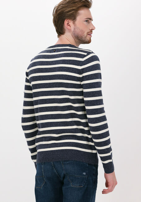 Blauwe PME LEGEND Trui R-NECK COTTON RIB - large