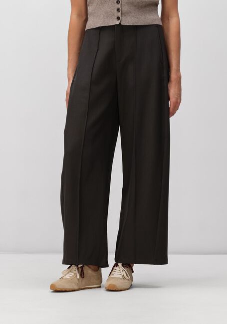 Bruine NEO NOIR Wijde broek TILIAN STRUCTURE PANTS - large