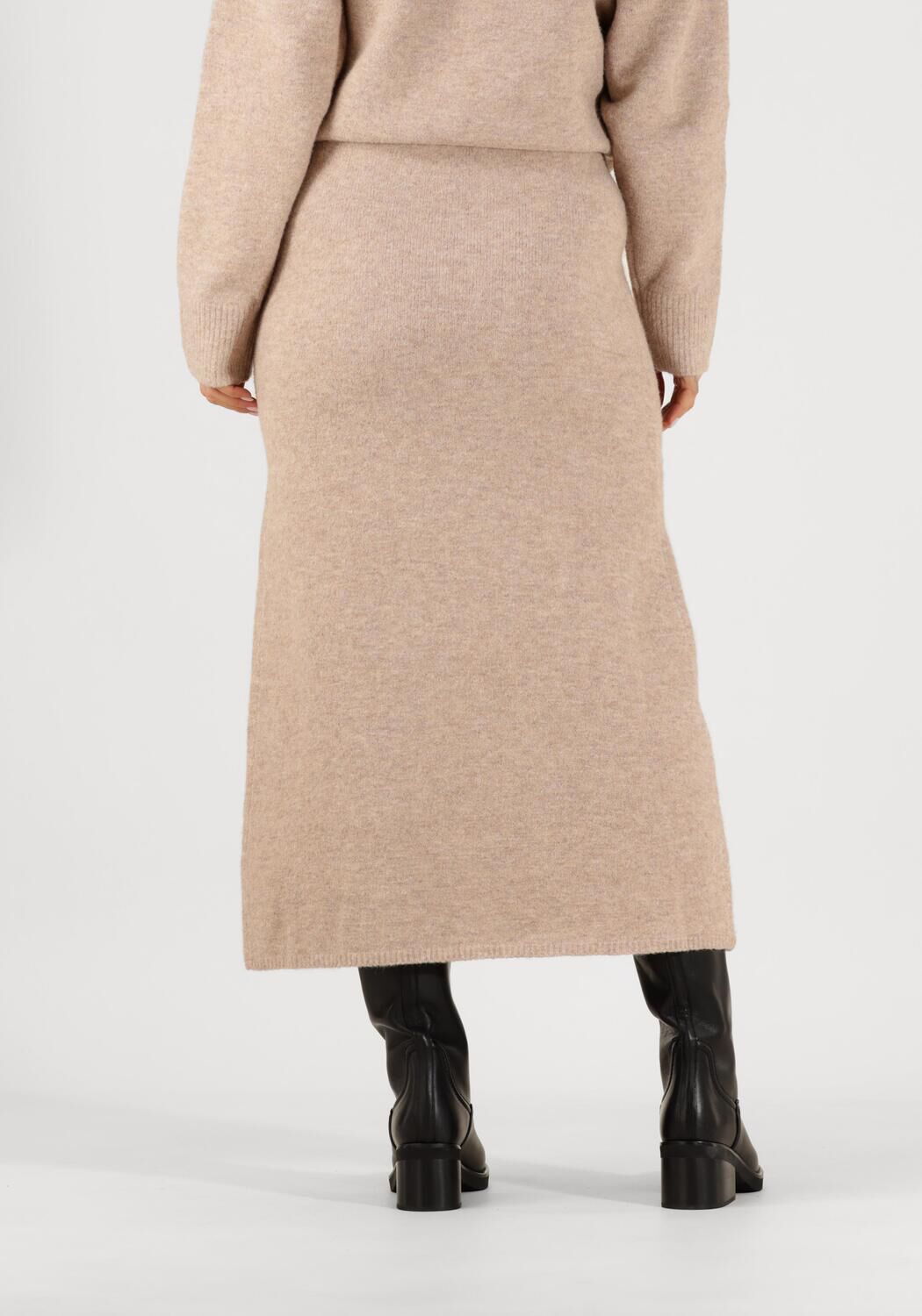 NEO NOIR Dames Rokken Ashanti Knit Skirt Beige