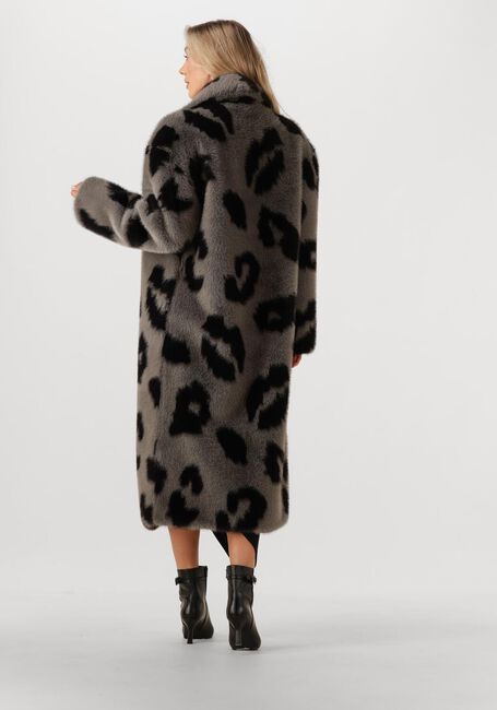 Grijze SILVIAN HEACH Faux fur jas LONG FURR COAT LEMOS - large