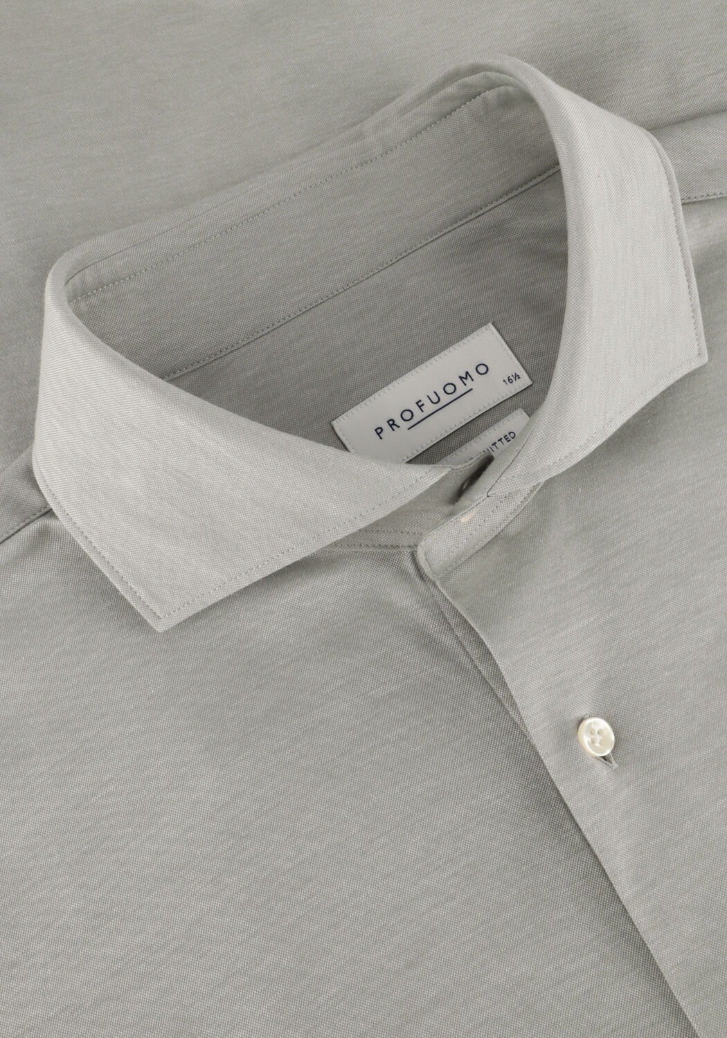 Grijze PROFUOMO Klassiek overhemd SHIRT X-CUTAWAY JAPANESE KNITTED - large