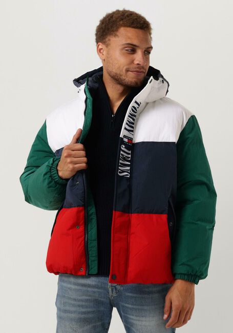 Multi TOMMY JEANS Gewatteerde jas TJM ARCHIVE COLORBLOCK PUFFER - large