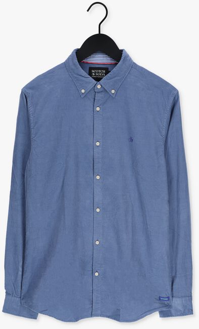 Blauwe SCOTCH & SODA Casual overhemd SLIM-FIT FINE CORDUROY SHIRT - large