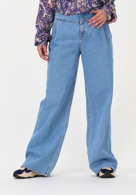 Lichtblauwe LEE Wide jeans STELLA A LINE YOKE - large