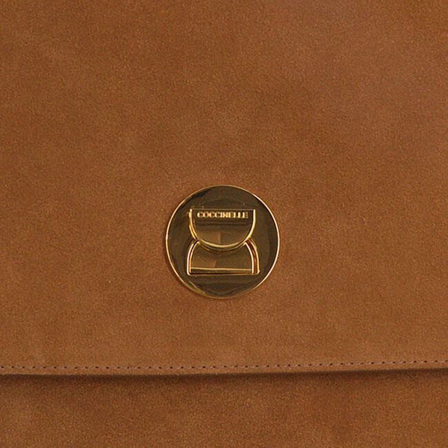 Cognac COCCINELLE Handtas LIYA MEDIUM SUEDE Cognac COCCINELLE Handtas LIYA MEDIUM SUEDE - large